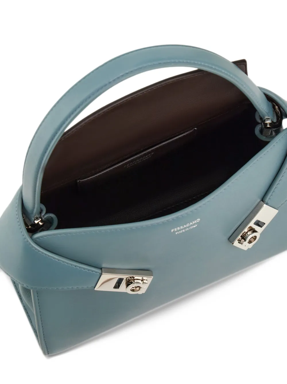 Ferragamo Hug soft bicolor handbag (XS) Blauw