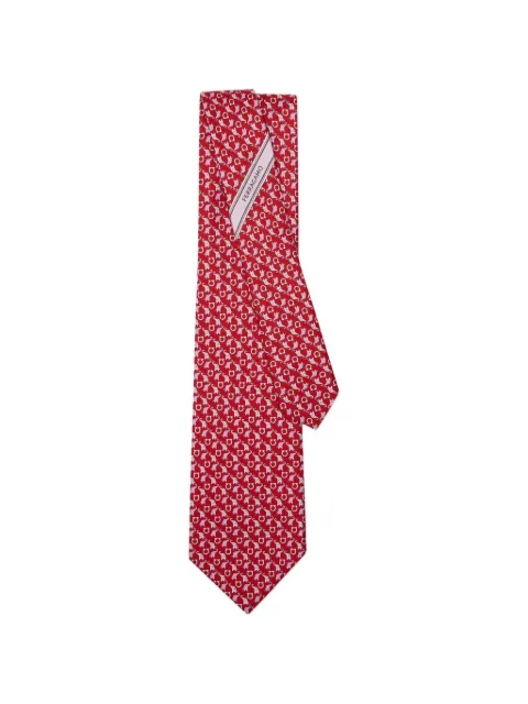 Ferragamo baby.elephant print silk tie