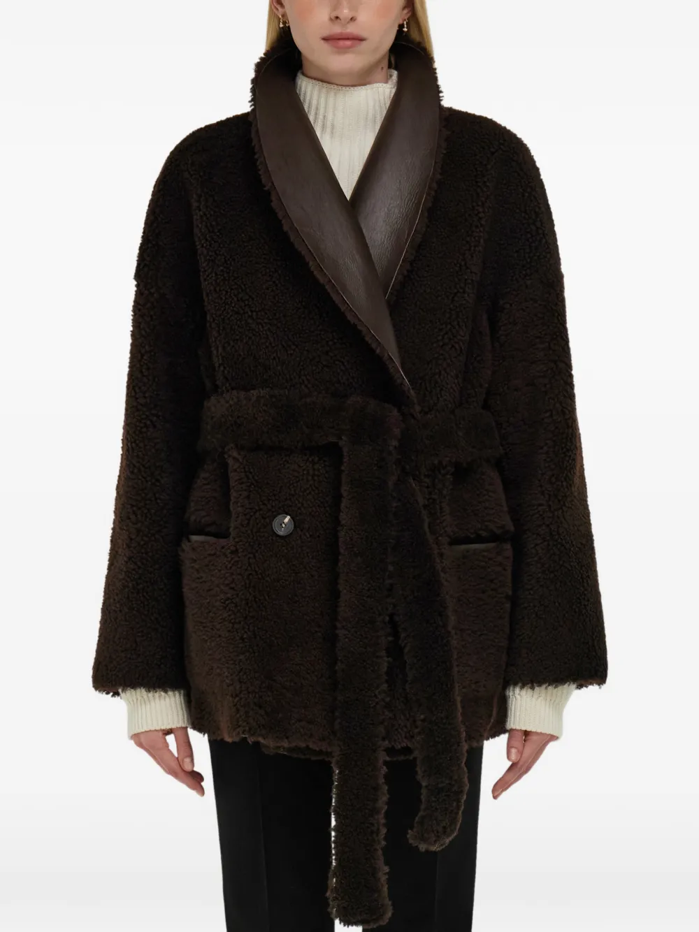 Ferragamo reversible shearling jacket Bruin