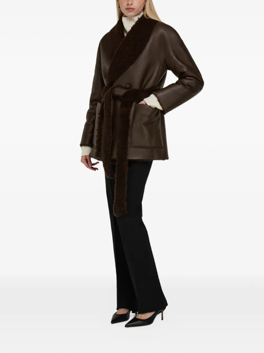 Ferragamo reversible shearling jacket Bruin