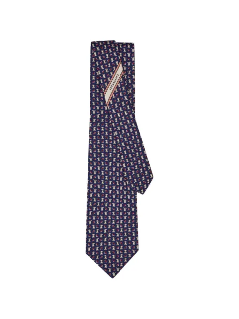Ferragamo Fido print silk tie