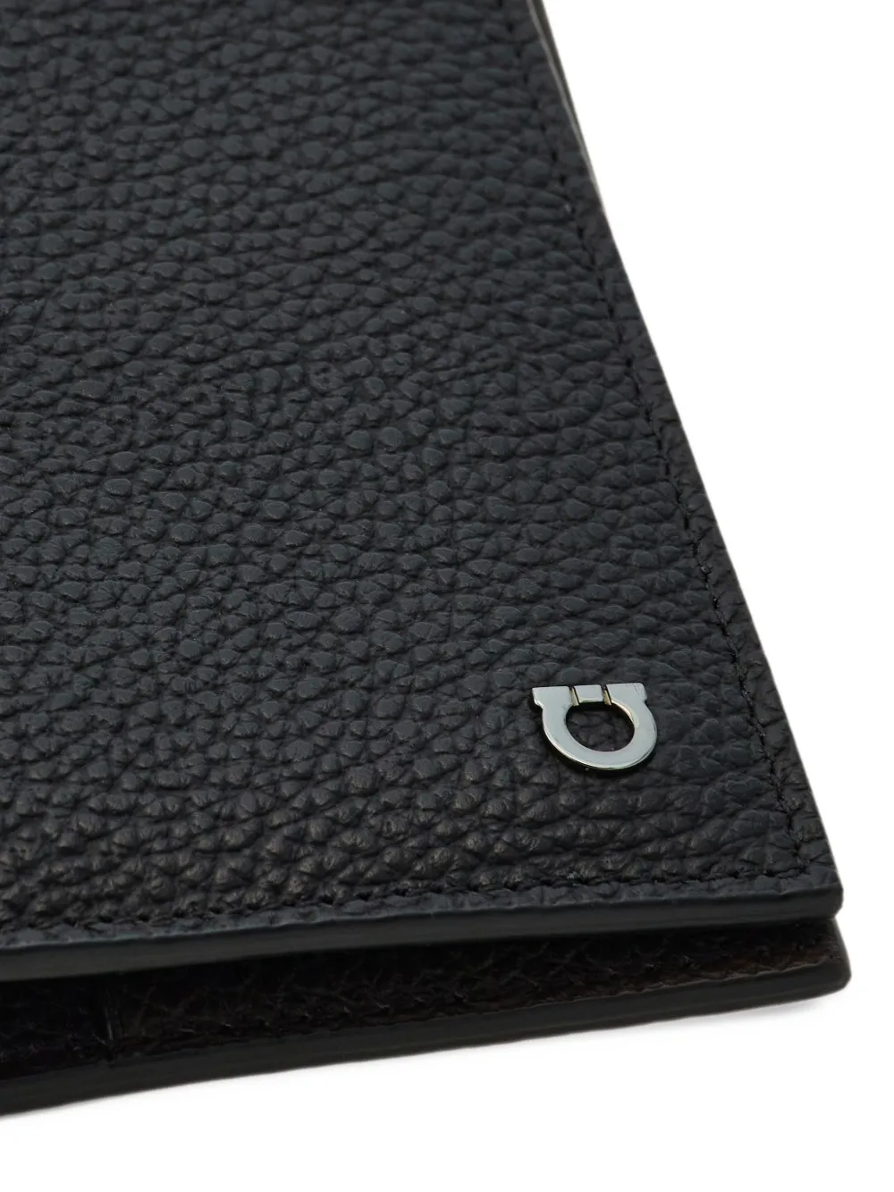 Ferragamo Gancini credit card holder Zwart
