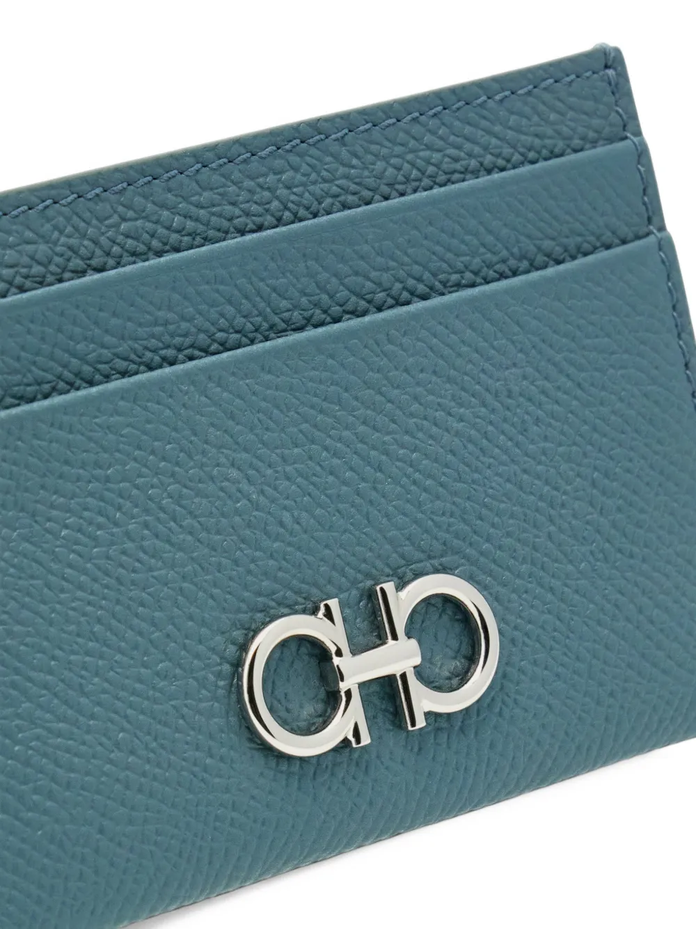 Ferragamo Gancini credit-card holder Blauw