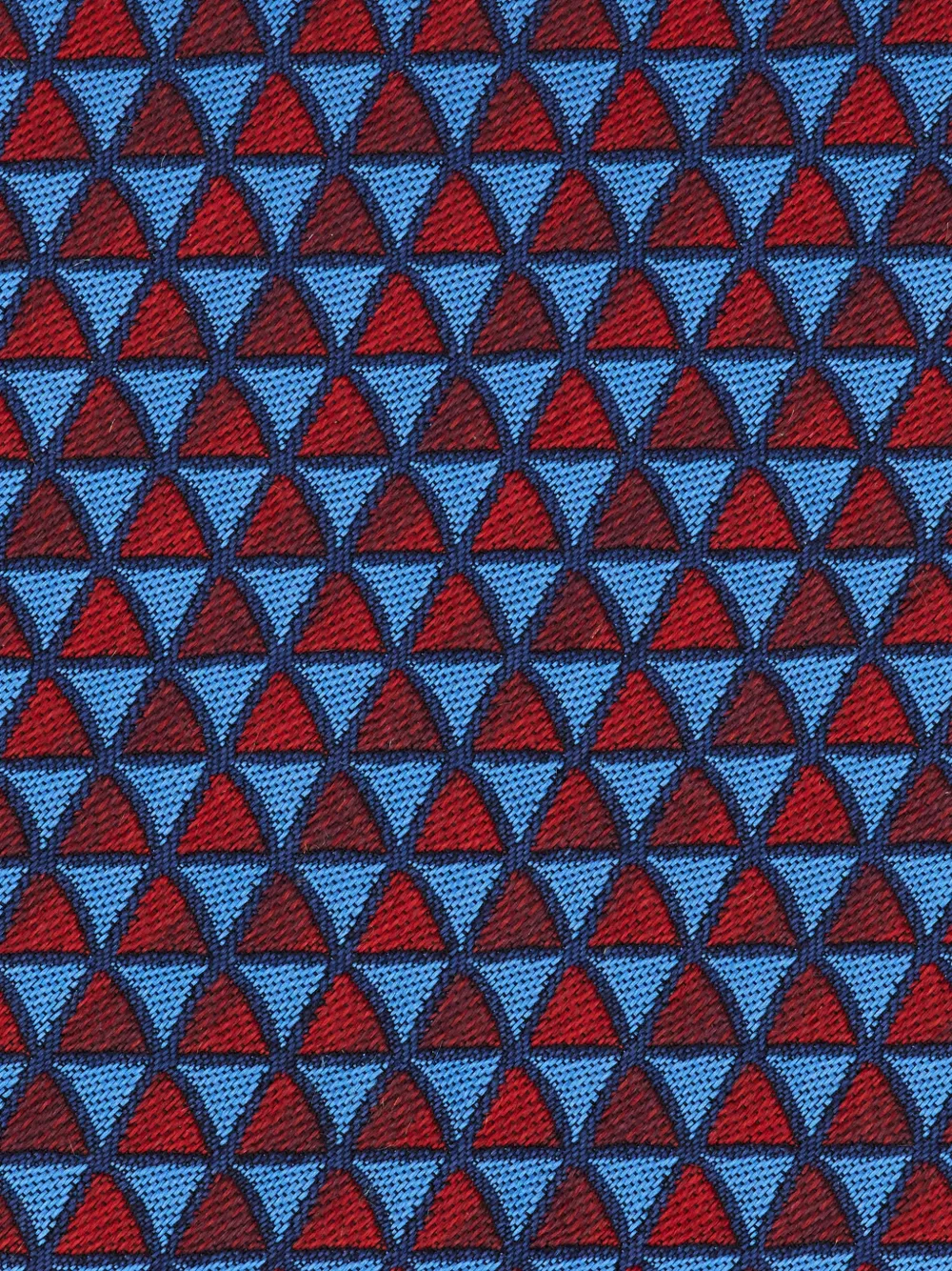 Ferragamo graphic-print jacquard tie Blauw
