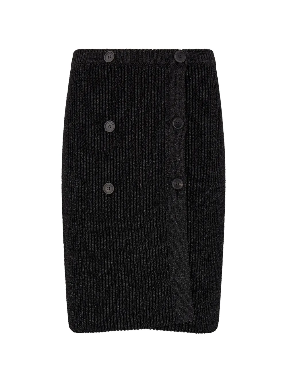 Ferragamo knitted skirt with lurex detail Zwart
