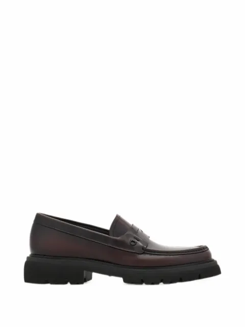 Ferragamo penny loafers with chunky tread