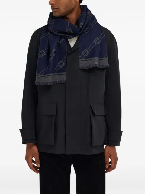 Ferragamo Regimental wool scarf