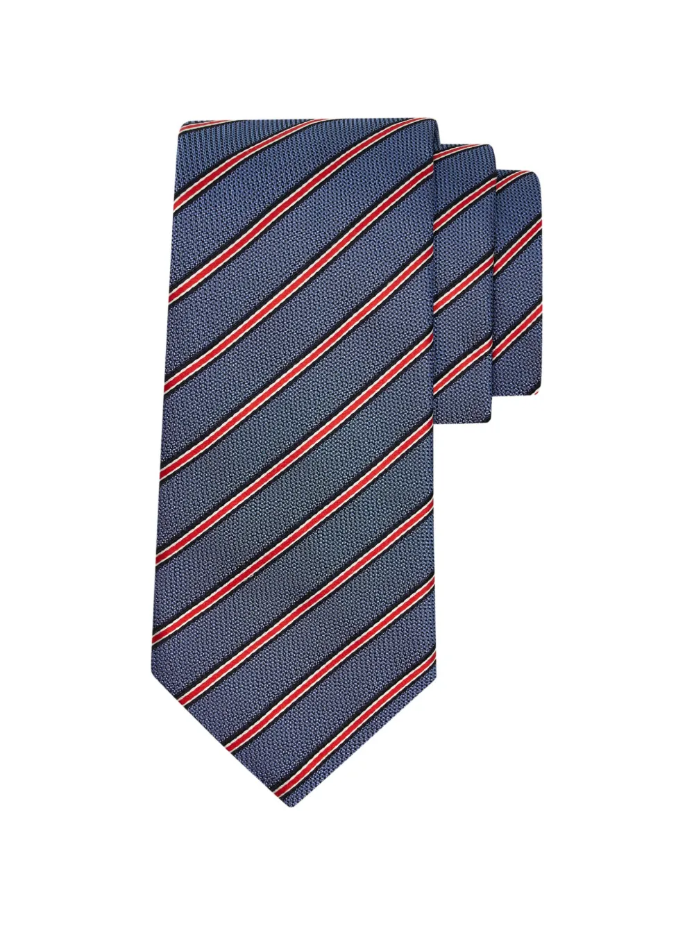Ferragamo Regimental jacquard tie Blauw