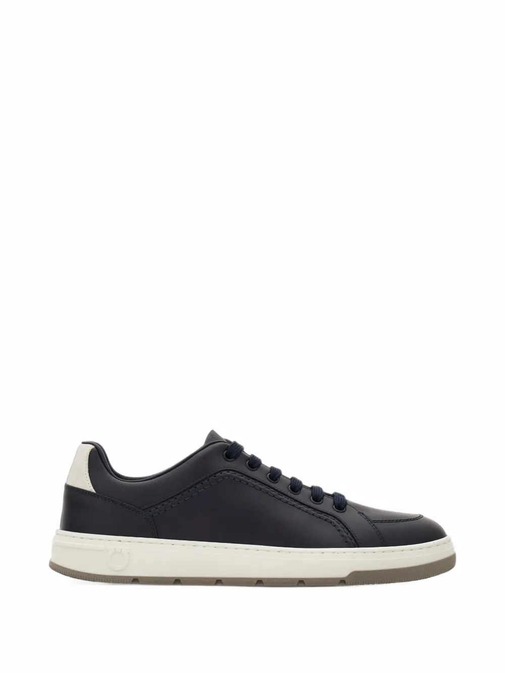 Ferragamo leather low-top sneakers - Blue