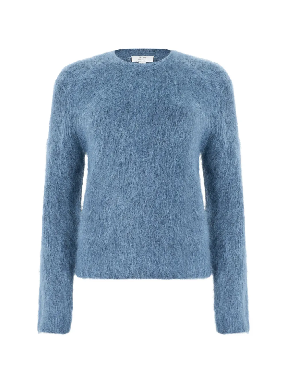 Vince fuzzy crew-neck sweater Blauw