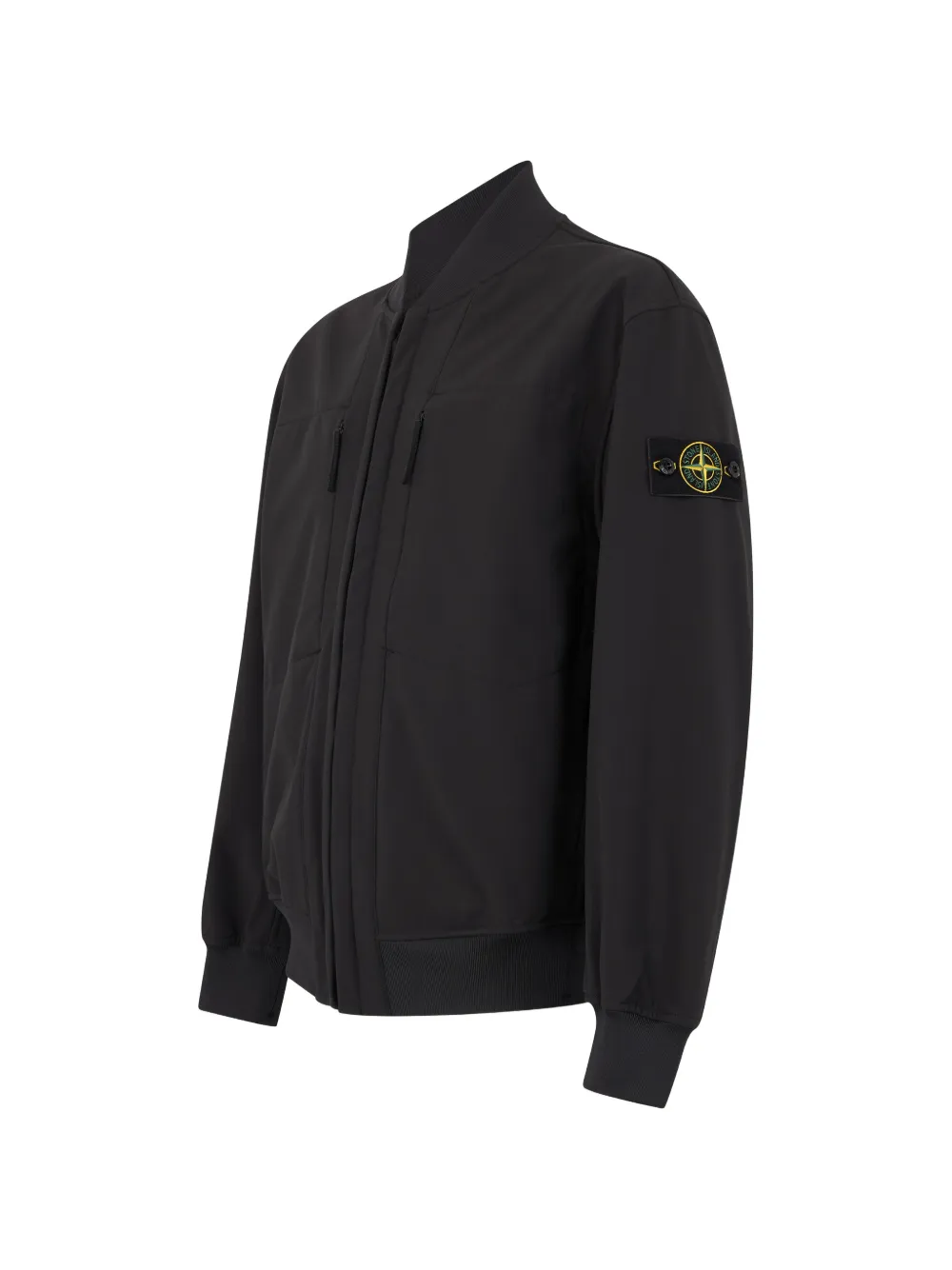 Stone Island Q100006 Soft Shell-R_E.DYE technology bomber jacket Zwart