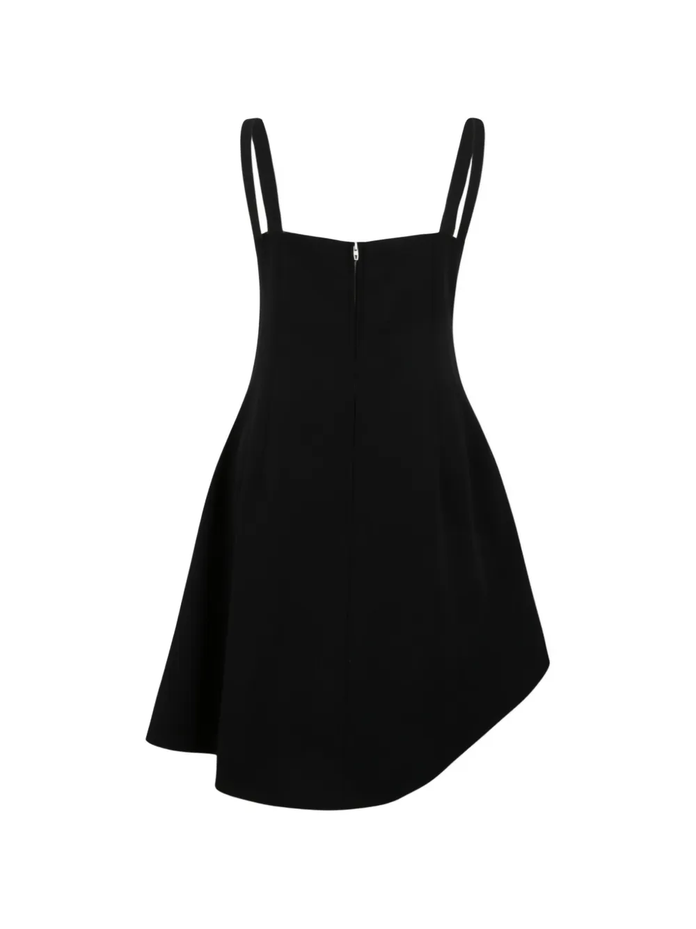 Jil Sander cut-out asymmetric mini dress Zwart