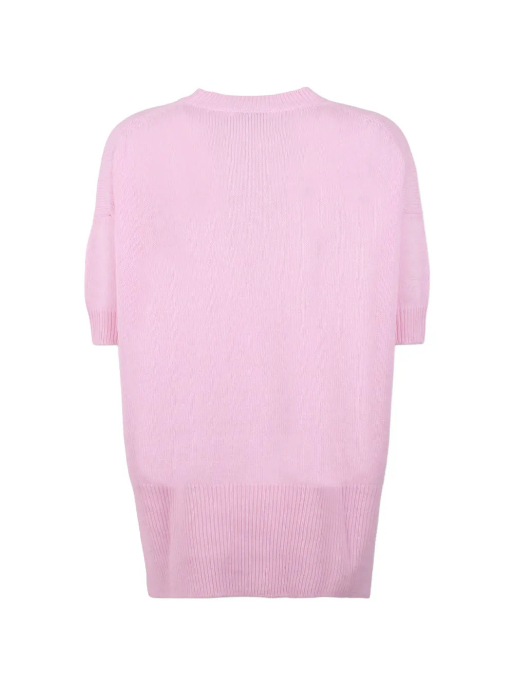 Jil Sander short-sleeve cashmere sweater Roze