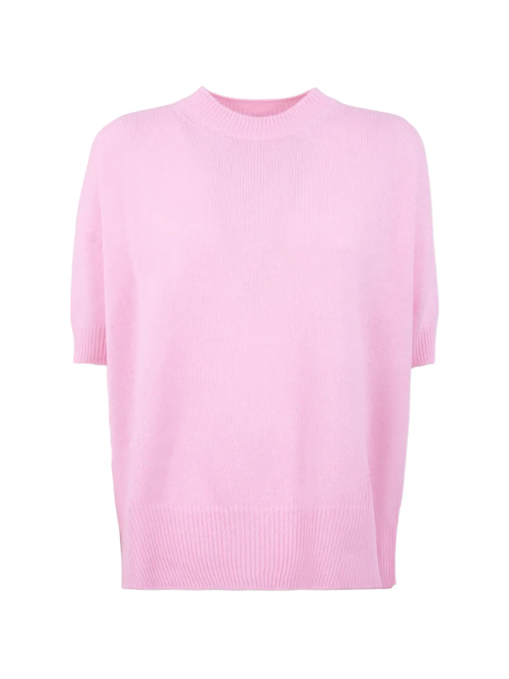 Jil Sander short-sleeve cashmere sweater Roze