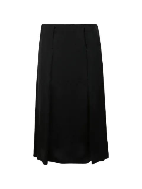 Jil Sander fluid-viscose pleated skirt