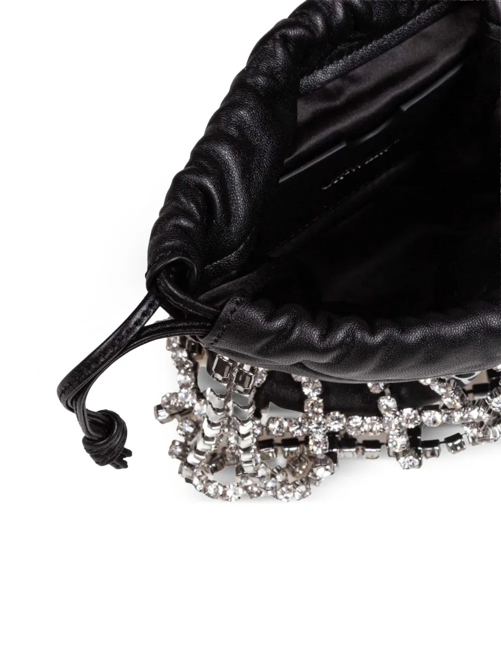 Off-White For Dinner rhinestone-embellished shoulder bag Zwart