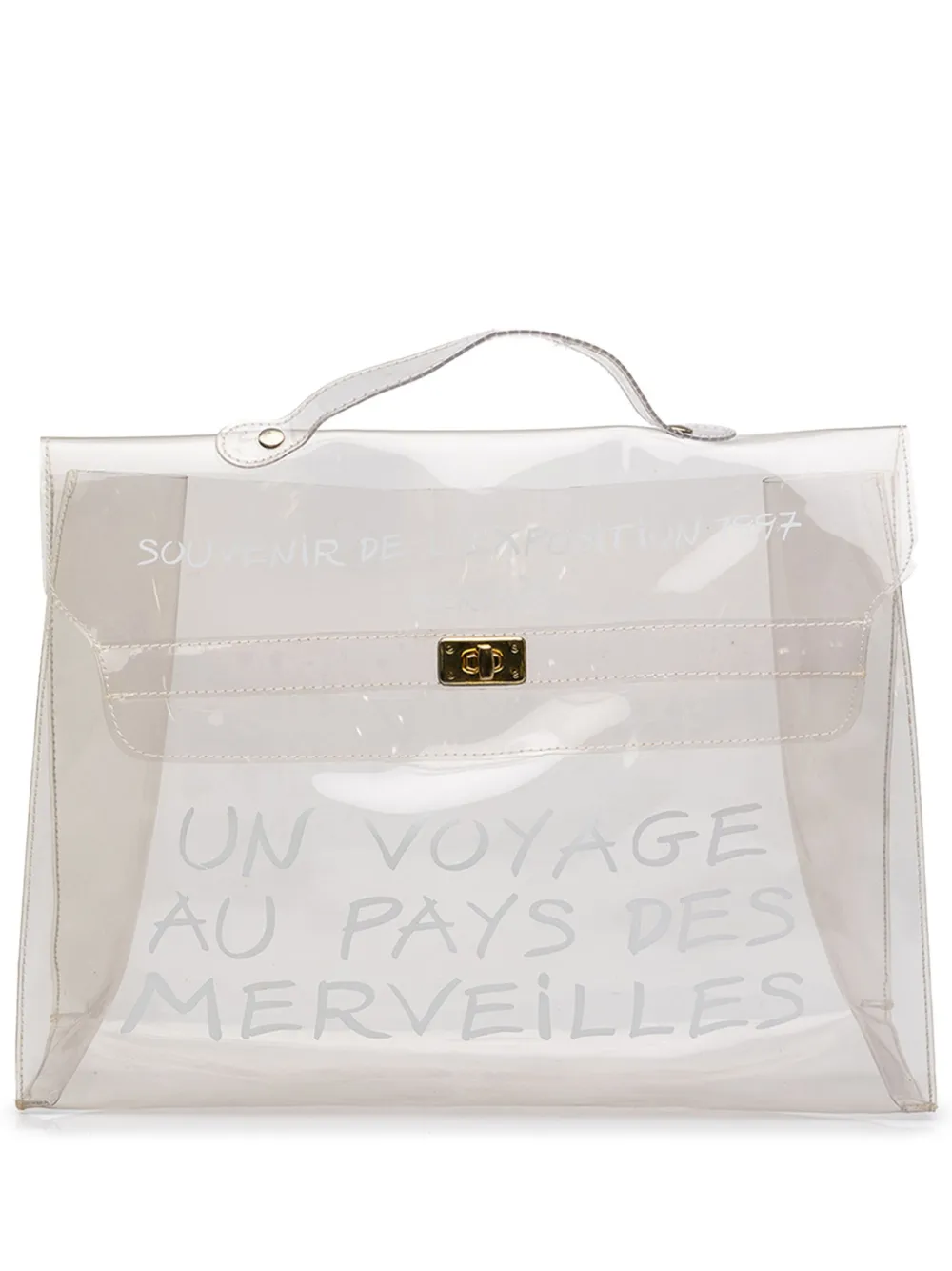 Hermès Pre-Owned 1997 Vinyl Souvenir De L Exposition Kelly handbag - Weiß