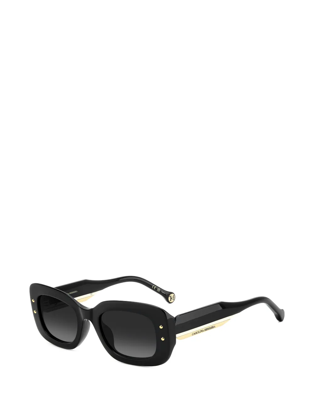Carolina Herrera rectangle-frame sunglasses Zwart