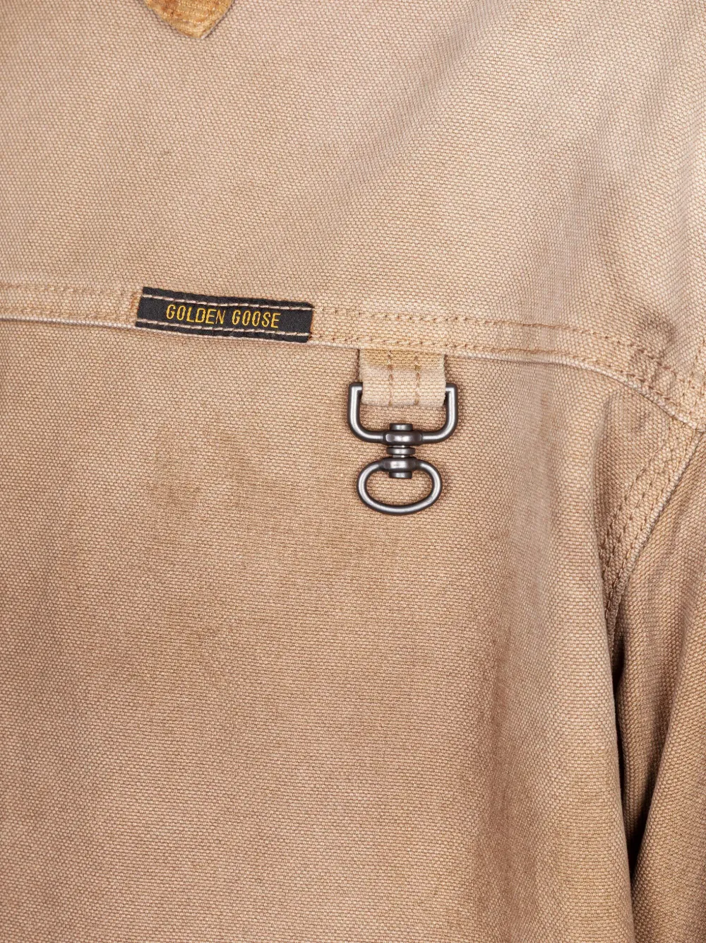 Golden Goose Journey logo-detail bomber jacket Beige