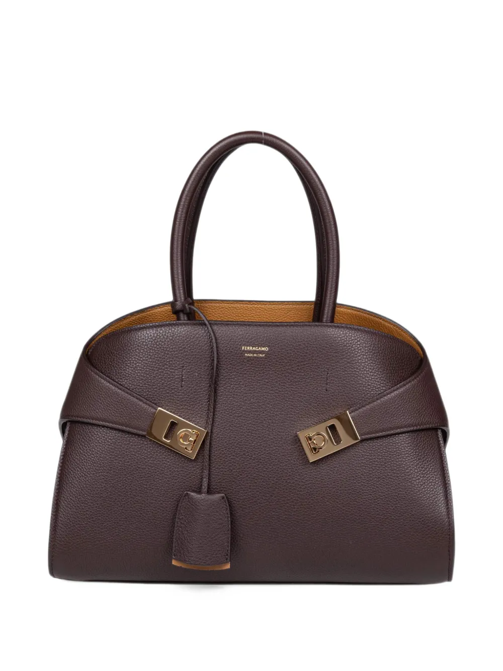 Ferragamo Hug bicolor handbag (m) - Marrone
