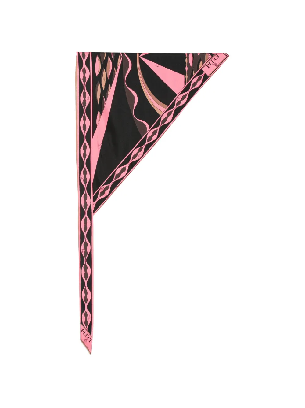 PUCCI Iride-print silk scarf - Nero