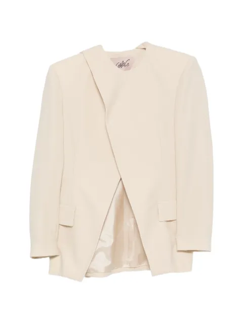 CARLA G. padded-shoulder blazer