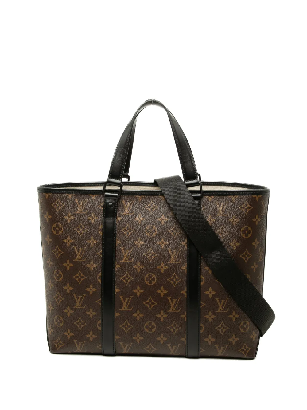 Louis Vuitton Pre-Owned 2021-2026 Monogram Macassar Weekend Tote PM satchel - Braun