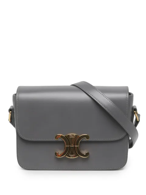 Celine Pre-Owned bolsa crossbody Teen Triomphe de piel de becerro brillante 2024