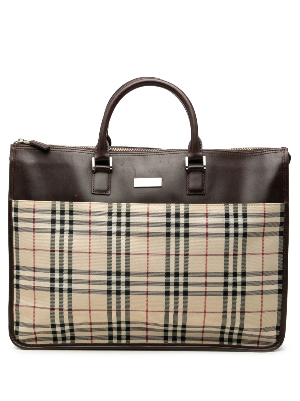 Burberry Pre-Owned 2000-2017 House Check Canvas tote bag - Neutrals