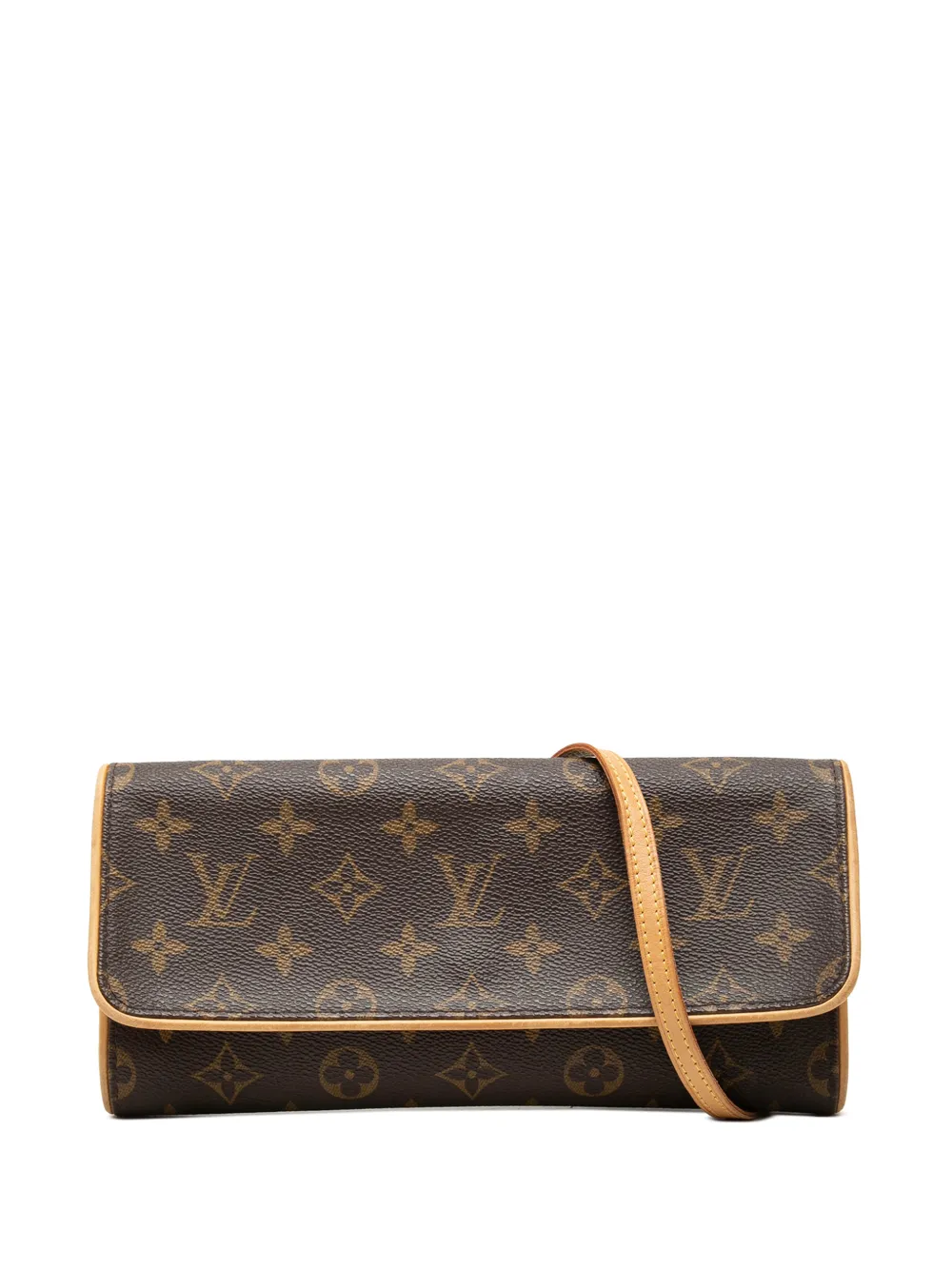 Louis Vuitton Pre-Owned 2000 Monogram Pochette Twin GM crossbody bag - Marrone