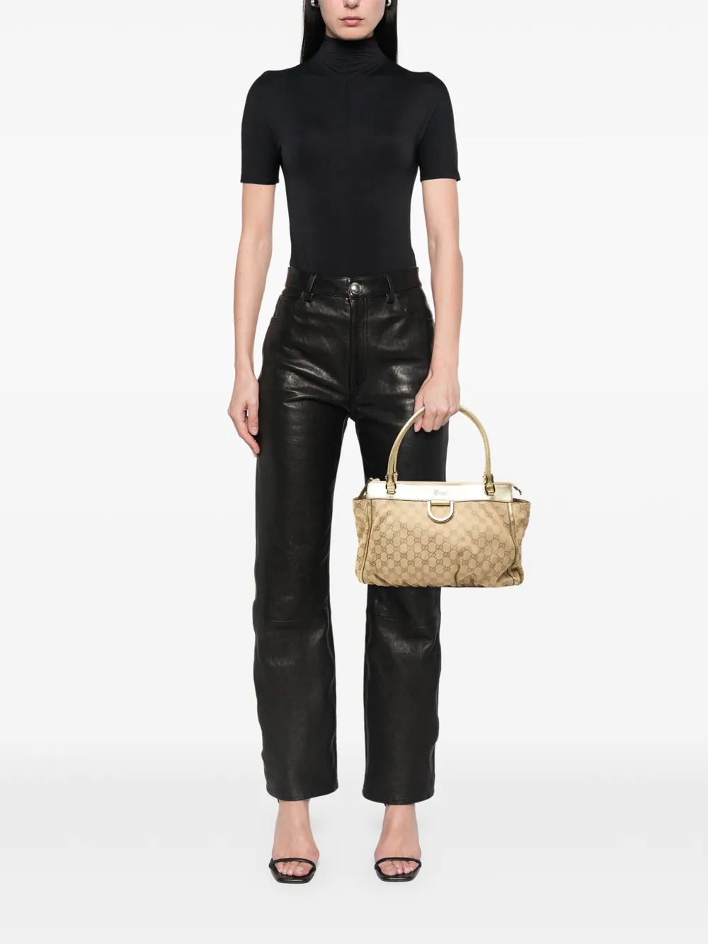 Gucci Pre-Owned 2000-2015 GG Canvas Abbey D Ring tote bag - Nude