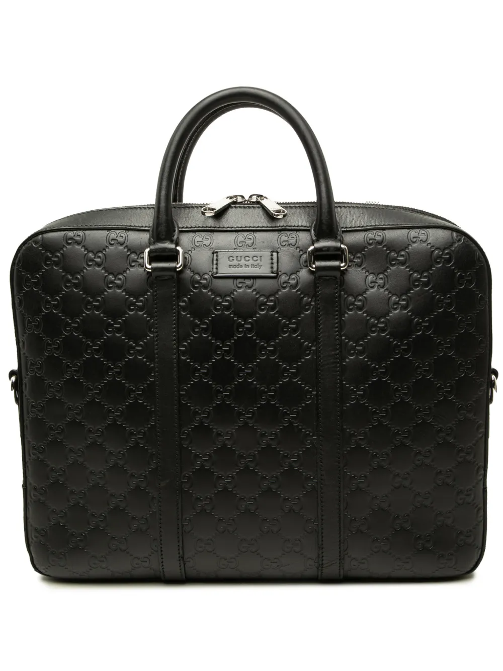 Gucci Pre-Owned 2016-2026 Guccissima business bag - Schwarz