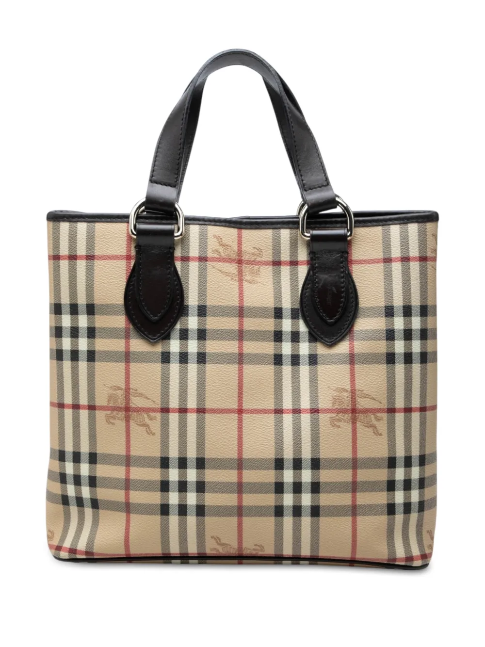 Burberry Pre-Owned 2000-2017 Haymarket Check Coated Canvas tote bag - Nude