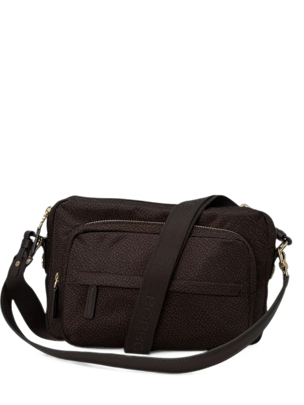 Borbonese Op Oc Shoulder Bag In Brown