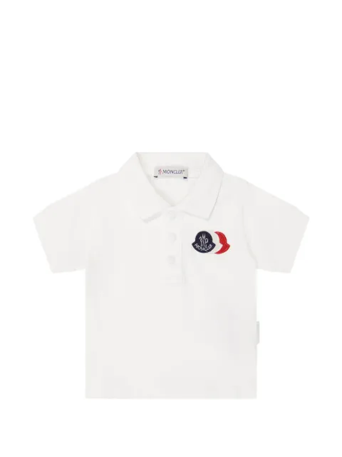 MONCLER GRENOBLE KIDS logo-patch polo shirt