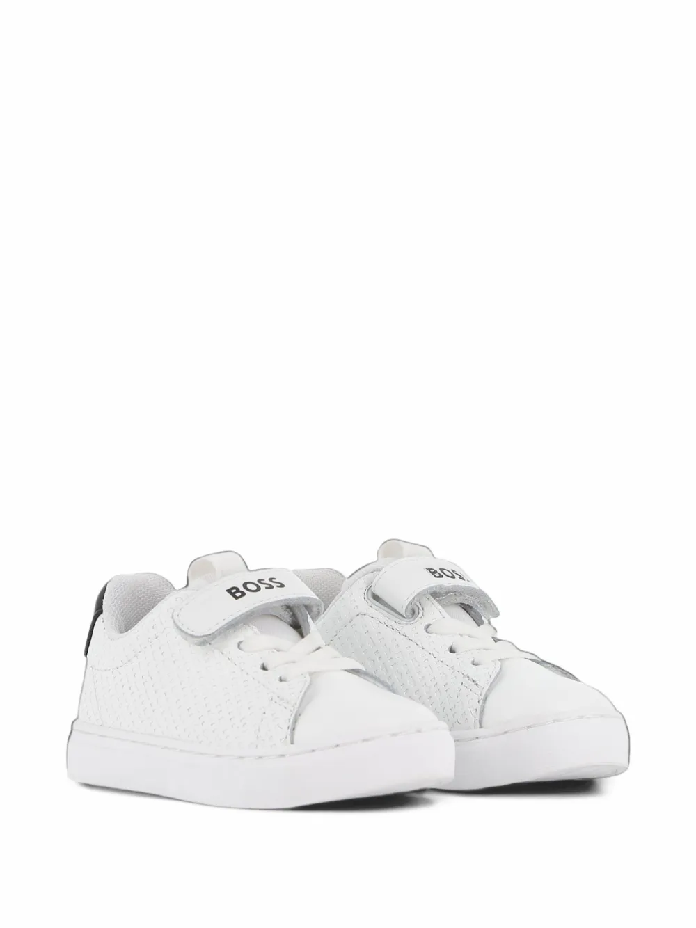 BOSS Kidswear touch-strap sneakers - Bianco