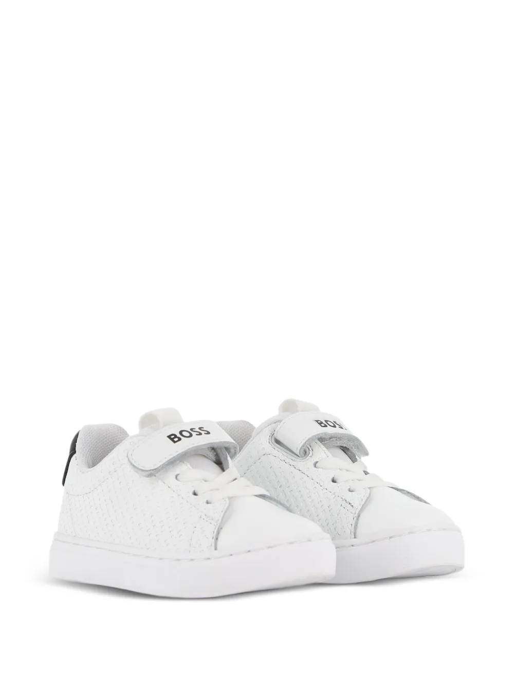 BOSS Kidswear touch-strap sneakers - Bianco