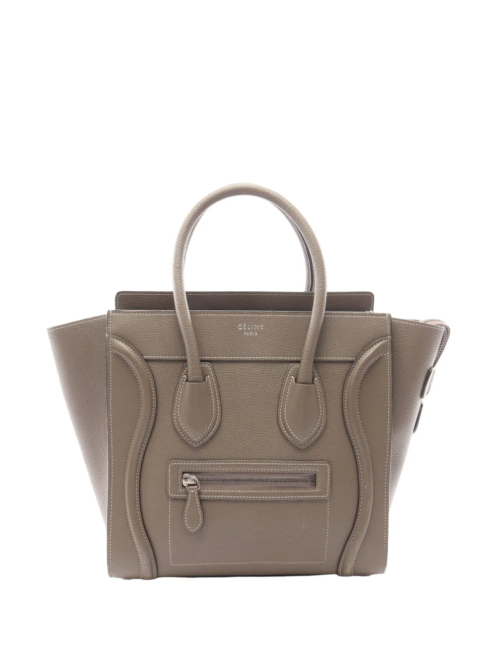 Celine Pre-Owned 2010-2026 Micro Leather Luggage tote bag - Nude