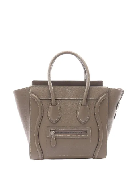 Celine Pre-Owned 2010-2026 Micro Leather Luggage tote bag