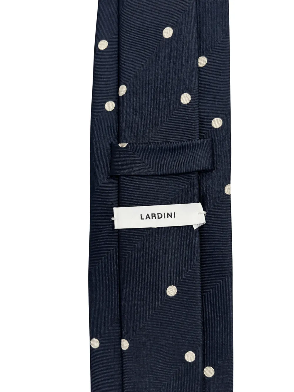 Lardini polka-dot silk tie Blauw