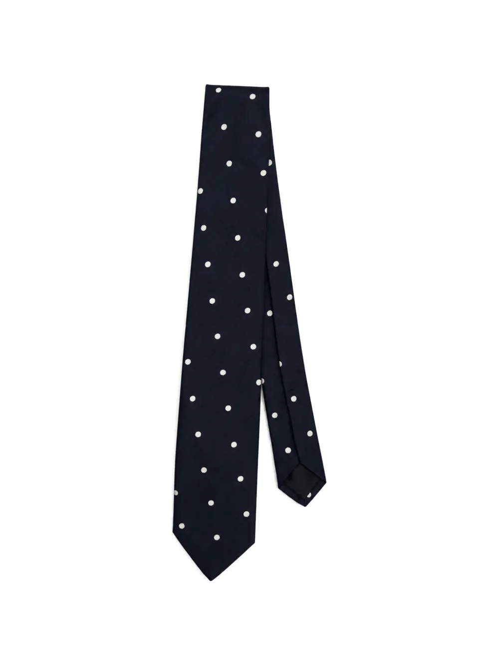 Lardini polka-dot silk tie Blauw