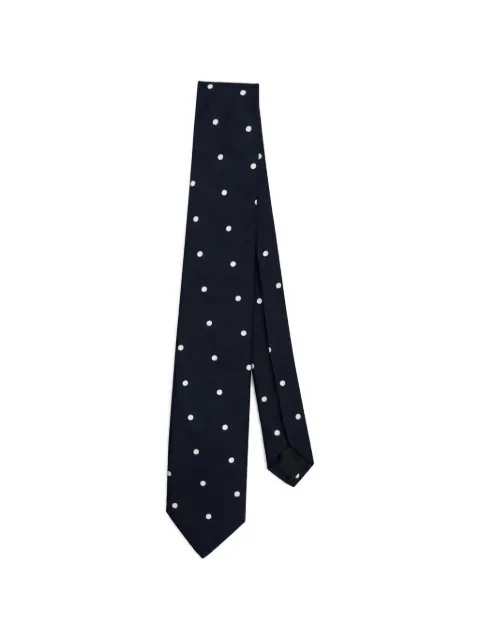 Lardini polka-dot silk tie