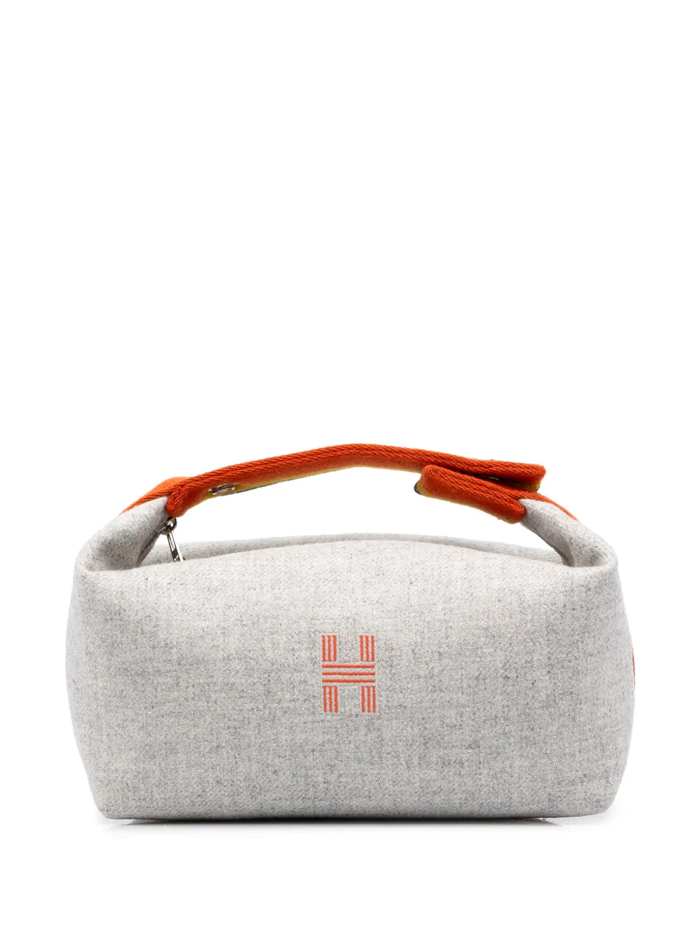 Hermès Pre-Owned 2020-2025 Small Wool Bride A Brac Rocabar Case vanity bag - Grigio