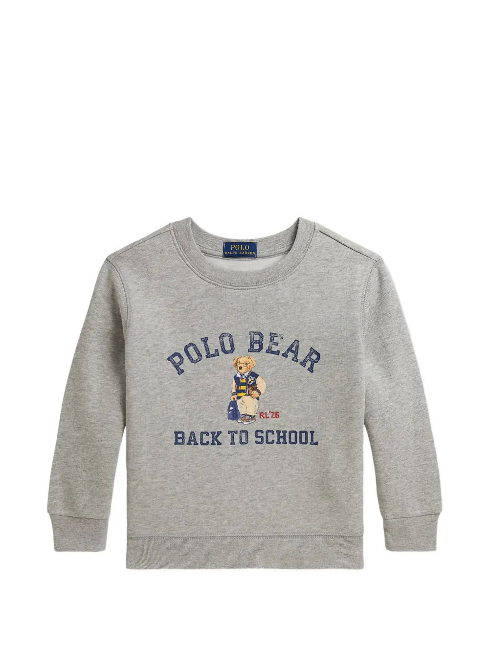 POLO RALPH LAUREN KIDS Polo Bear fleece pullover Grijs