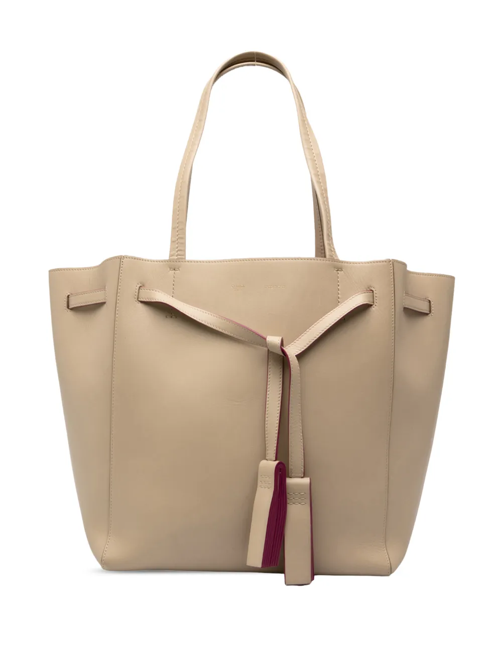 Celine Pre-Owned 2016 Small Leather Phantom Cabas tote bag - Neutrals
