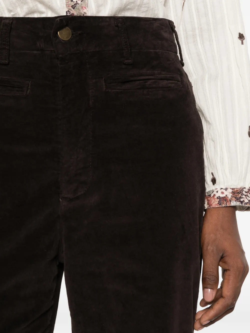 MAISON HOTEL Disco Jerry corduroy trousers Bruin