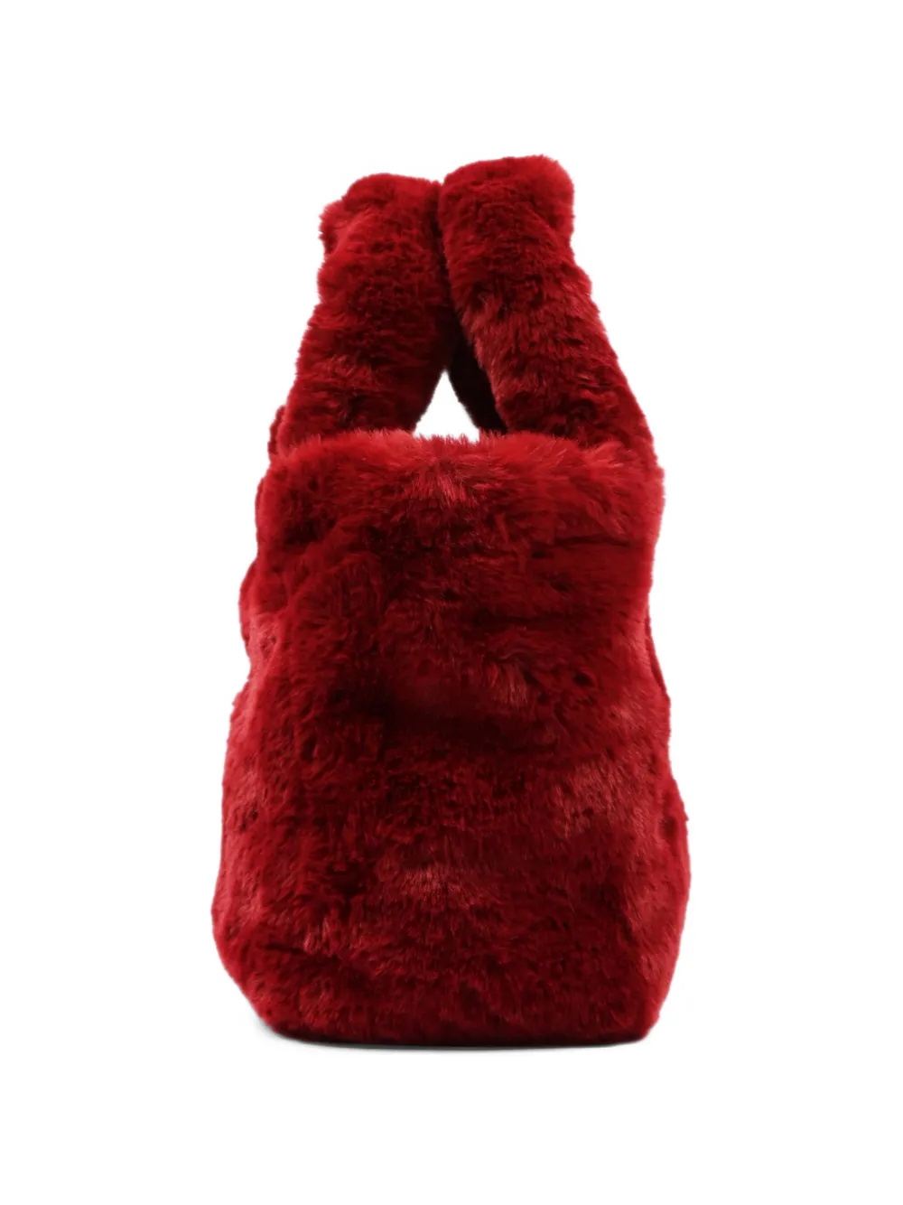 MC2 Saint Barth faux-fur logo-embroidered tote bag Rood