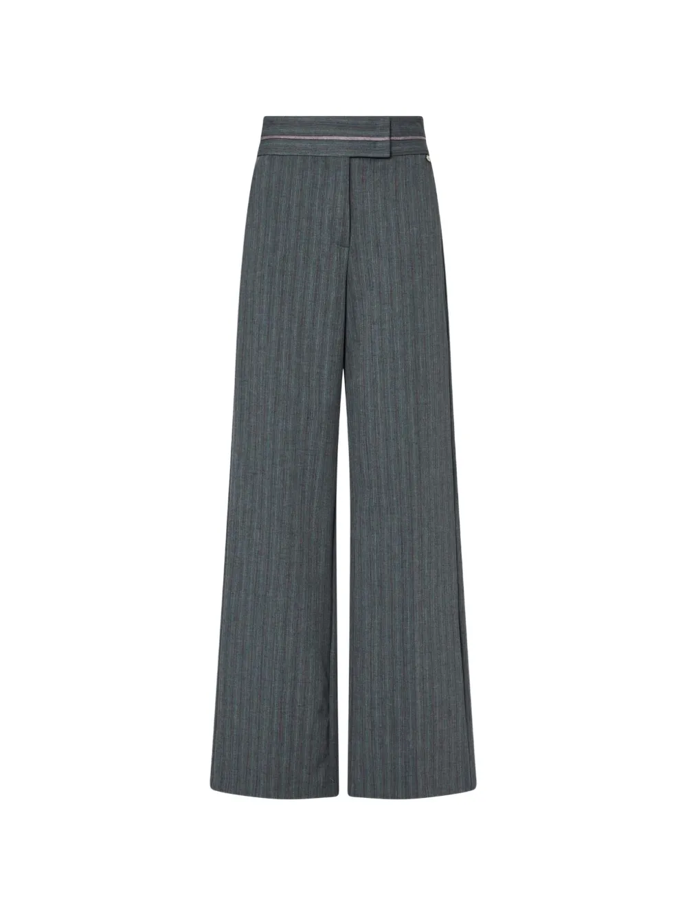 LIU JO pinstriped trousers in a wool blend Grijs
