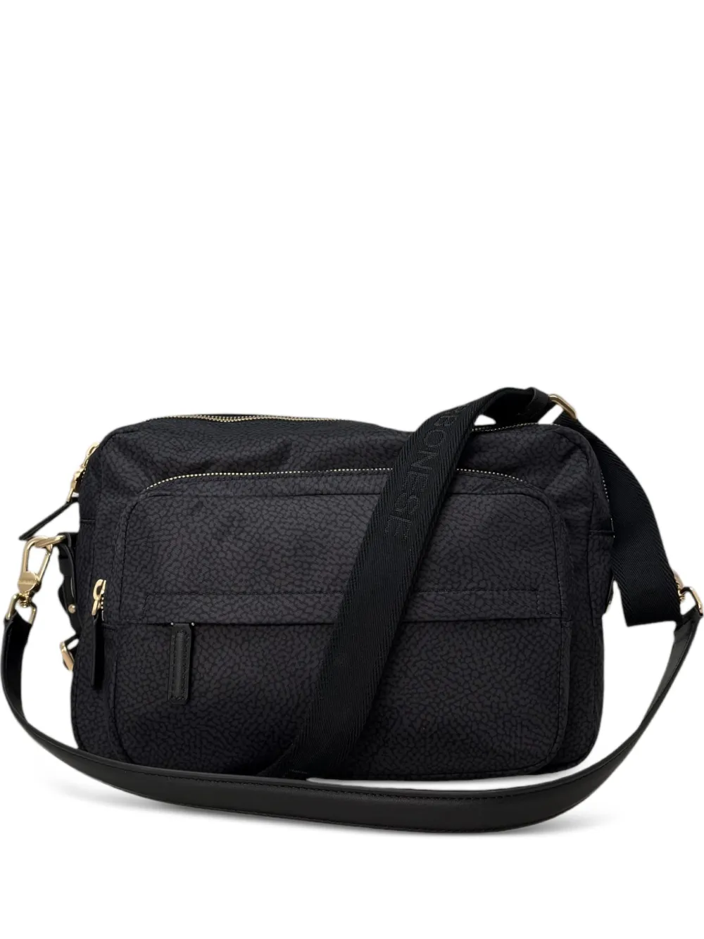 Borbonese Op Occhio di Pernice shoulder bag - Nero