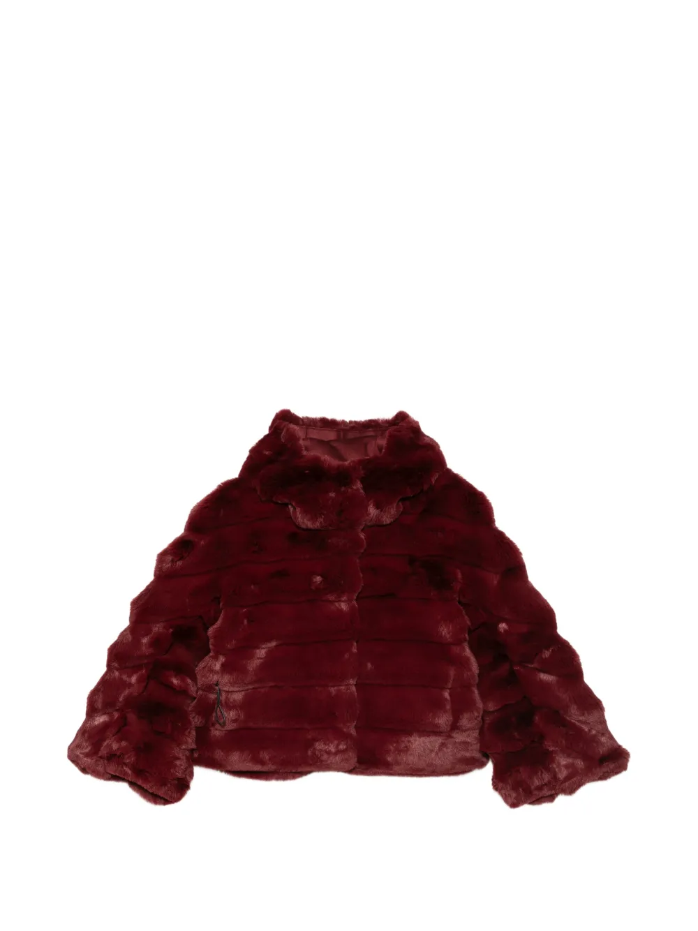 RRD faux-fur panelled coat - Rosso